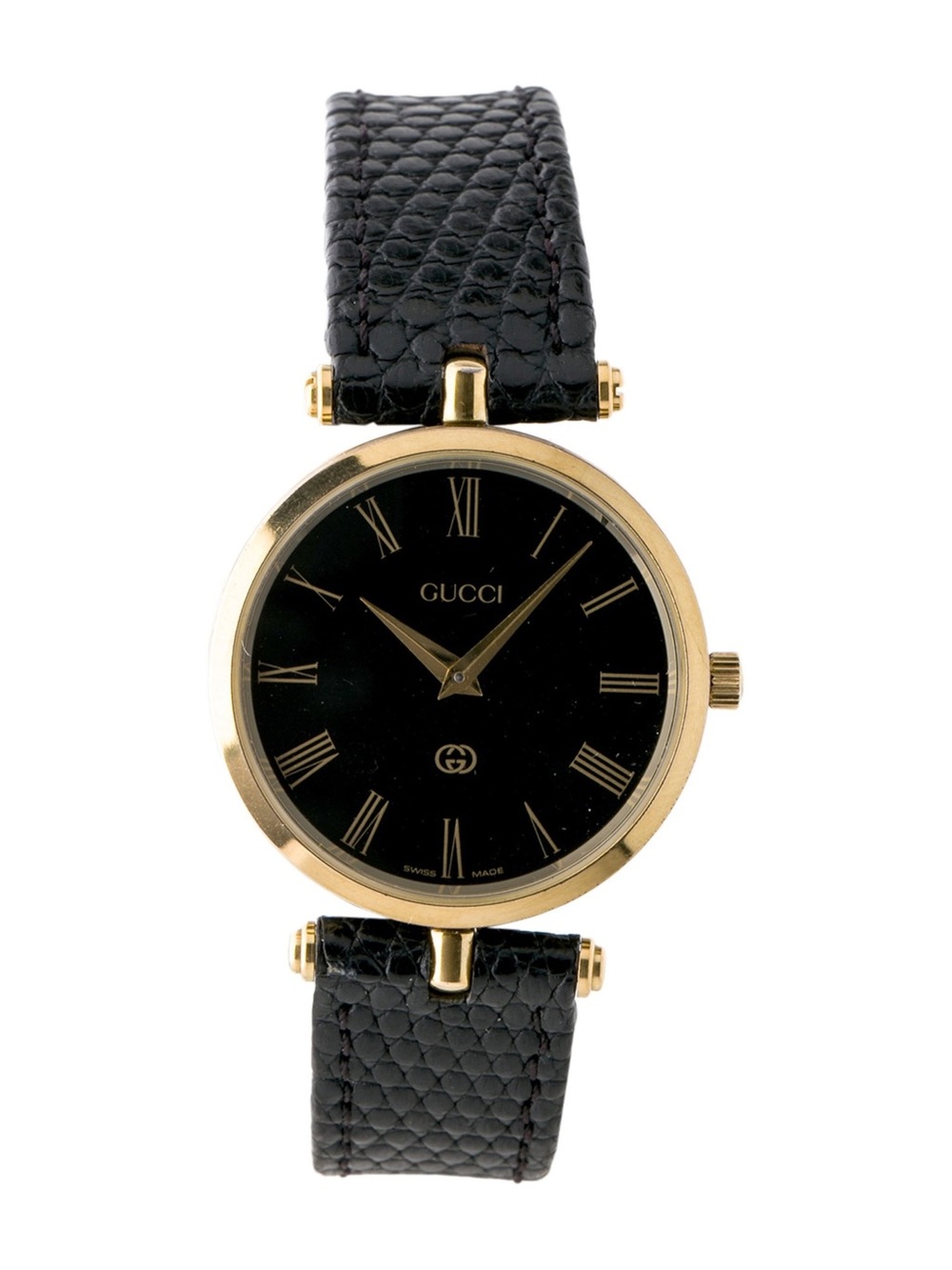 [ Exc+5 w/Case ]  Gucci 6300L Gold Square Women's Quartz Watch